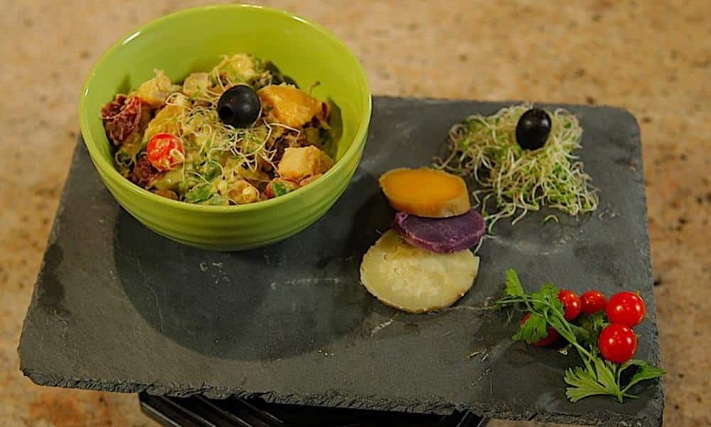 Recette de la salade de papate douce de Maeva SHELTON