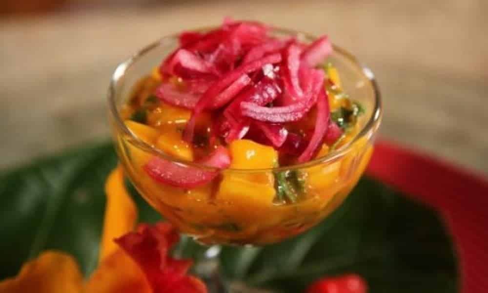 Maeva SHELTON nous apprend la recette de Mango Ceviche