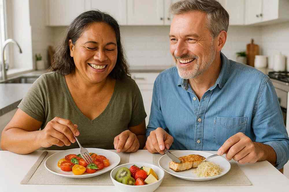Microbiote après 50 ans : l'alimentation santé des seniors est essentielle.